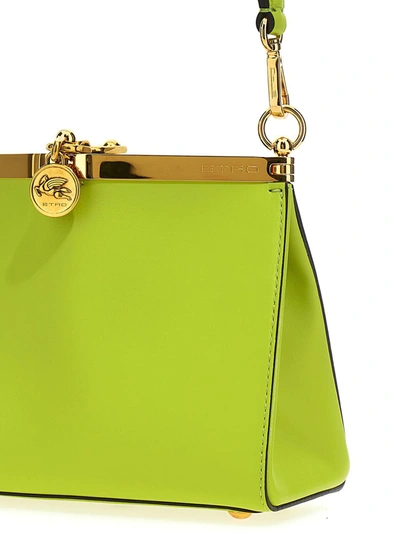 Shop Etro 'vela' Mini Shoulder Bag In Green