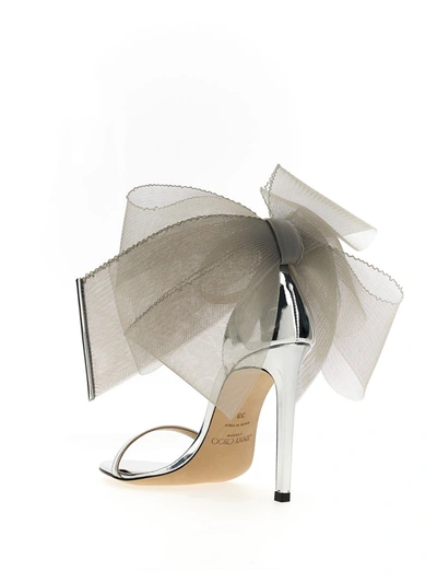 Shop Jimmy Choo 'aveline' Sandals In Silver
