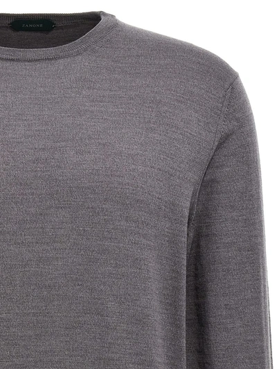 Shop Zanone 'flew Wool' Sweater In Gray