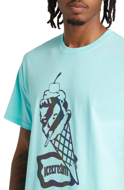 Shop Icecream Shine Graphic T-shirt In Aruba Blue