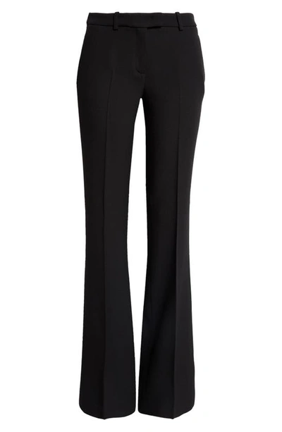 Michael Kors Haylee Double-crepe Flare Trousers In Black