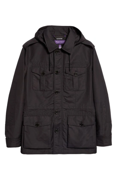 Shop Ralph Lauren Purple Label Hartridge Water Repellent Field Jacket In Polo Black