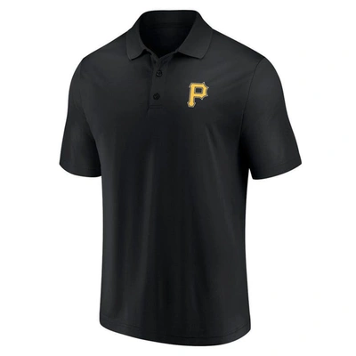 Shop Fanatics Branded Black/gold Pittsburgh Pirates Dueling Logos Polo Combo Set