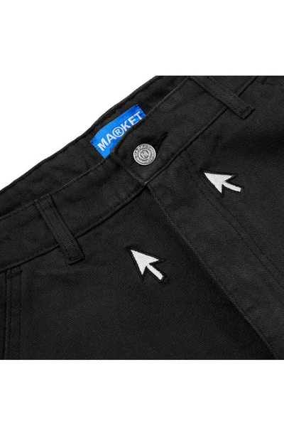 Market Double Click Print Pants In Black