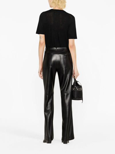 Zadig & Voltaire Ida Stars Rhinestone-embellished Knitted Top In Black