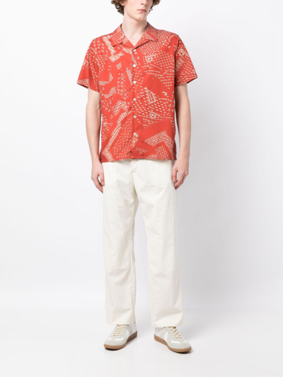 Shop Ps By Paul Smith Short-sleeve Cotton Shirt In Red
