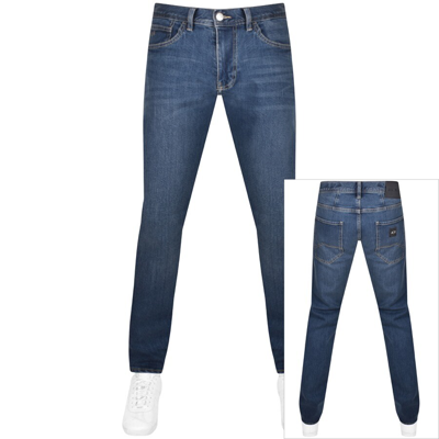 Shop Armani Exchange J16 Straight Fit Jeans Blue