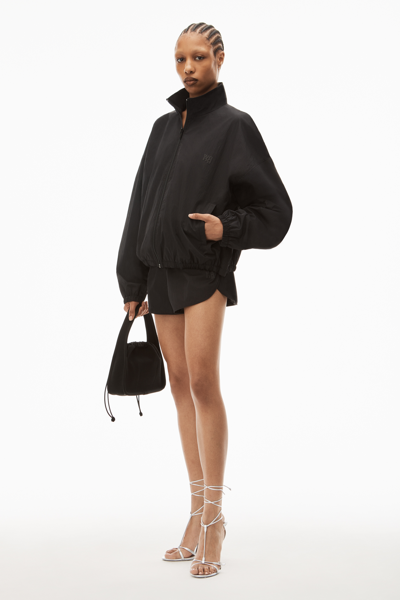 Shop Alexander Wang Coaches Track Jacket In Nylon In Black
