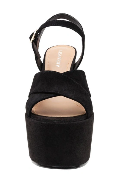 Shop Lisa Vicky Jam Platform Sandal In Black