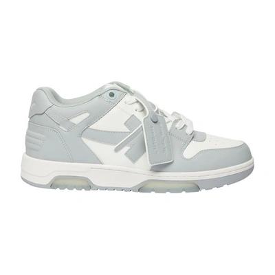 Shop Off-white Out Of Office Leather Sneakers In White_grey
