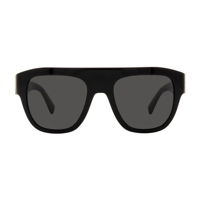 Shop Dolce & Gabbana Dg4398 Square Sunglasses In Noir_gris_fonce