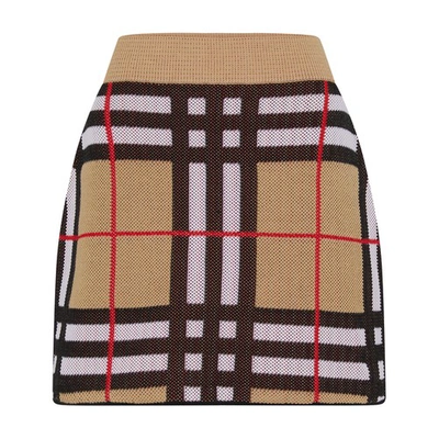 Shop Burberry Haizel Skirt In Archive_beige