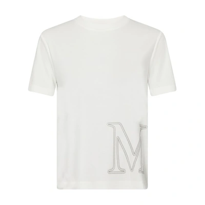 Shop Max Mara Monviso T-shirt - Leisure In Bianco