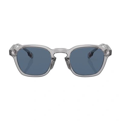 Shop Burberry Percy Sunglasses In Grey_dark_blue