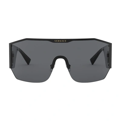 Shop Versace Ve2220 Sunglasses In Black_grey_black