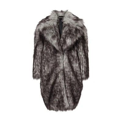 Shop Tom Ford Fake Fur Coat In White_grey