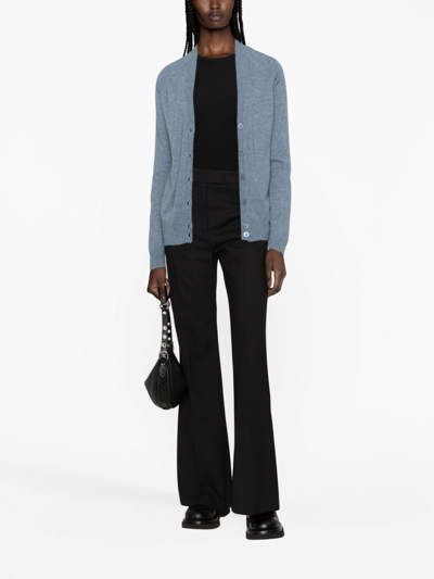 Zadig & Voltaire Button-up Cashmere Cardigan In Blue
