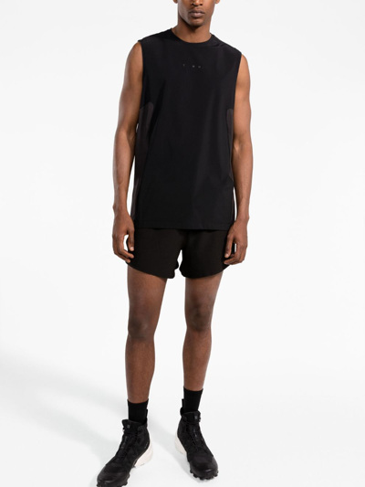 Shop There Was One Logo-print Panelled Vest Top In Black