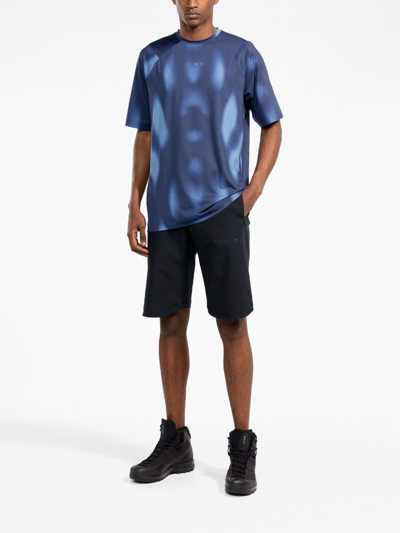 Shop There Was One Gradient-print Short-sleeve T-shirt In Blue