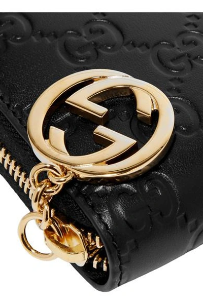 Shop Gucci Icon Large Embossed Leather Wallet