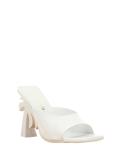 Shop Palm Angels Sandals In White