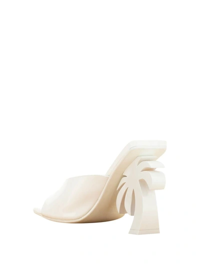 Shop Palm Angels Sandals In White