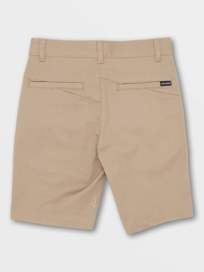 Shop Volcom Big Boys Vmonty Stretch Shorts - Khaki In Brown