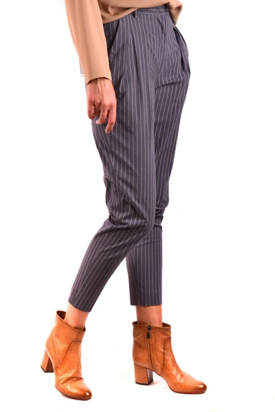 Shop Fabiana Filippi Trousers In Gray