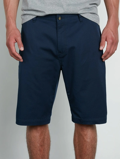 Shop Volcom Vmonty Stretch Shorts - Dark Navy In Blue