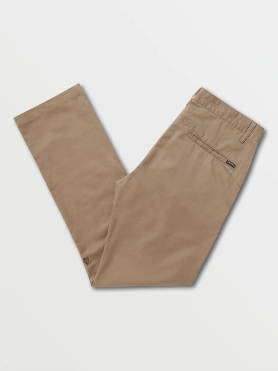 Shop Volcom Vmonty Pants - Khaki In Brown