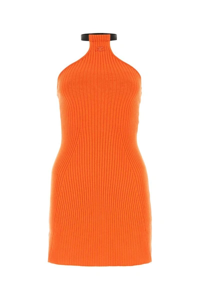 Shop Courrèges Courreges Dress In Orange