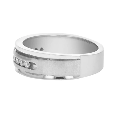Vir Jewels 1/4 Cttw Si1-si2 11 Stone Certified Machine Diamond Wedding Band 14k Gold In Silver