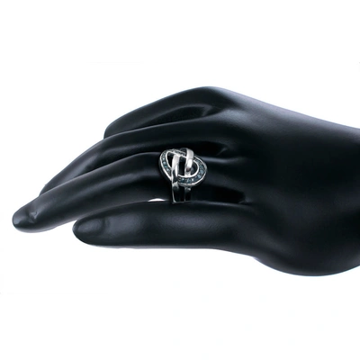 Vir Jewels 1/5 Cttw Blue Diamond Leaf Ring .925 Sterling Silver With Rhodium Plating In Silver