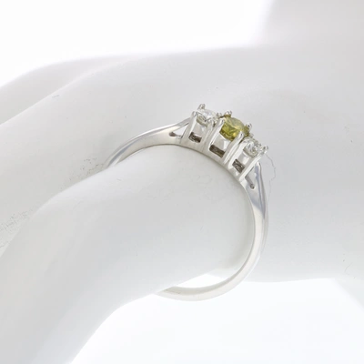 Vir Jewels 1/4 Cttw 3 Stone Yellow And White Diamond Engagement Ring 14k White Gold In Yellow
