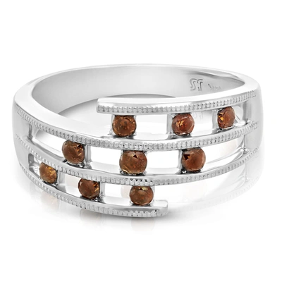 Vir Jewels 2/5 Cttw Red Diamond Ring 14k White Gold In Red