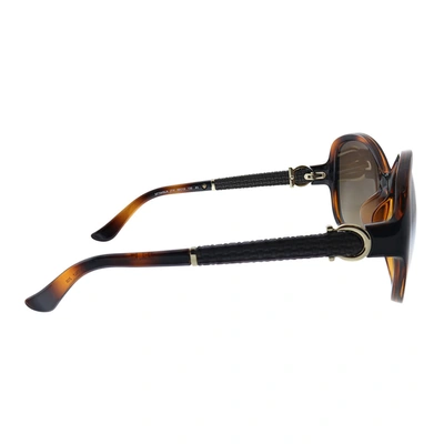 Shop Ferragamo Salvatore  Sf 744sla 214 59mm Womens Butterfly Sunglasses In Brown