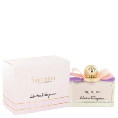 Shop Ferragamo Salvatore  501315 Signorina Eau De Toilette Spray, 3.4 oz In Pink