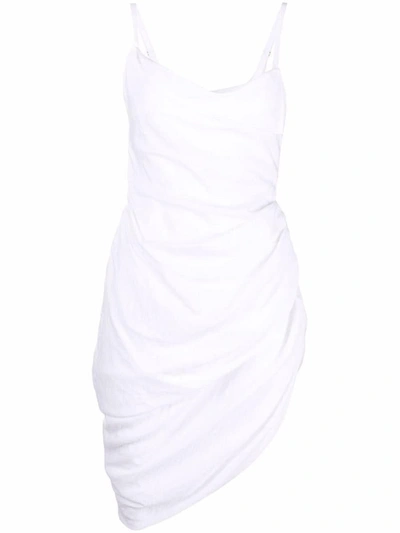 Shop Jacquemus La Robe Saudade Mini Dress In White