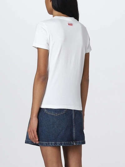 Shop Kenzo Women's Mm T Shirt In Bianco