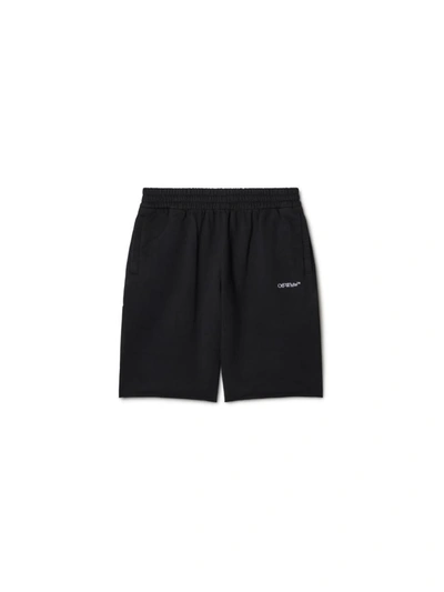Shop Off-white Shorts In Black&amp;white