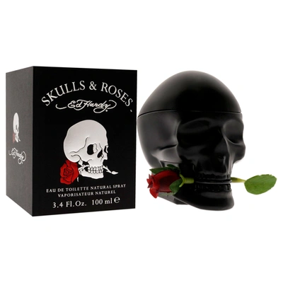 Shop Christian Audigier Ed Hardy Skulls And Roses By  For Men - 3.4 oz Edt Spray In Purple