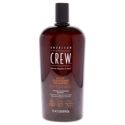Shop American Crew Daily Cleansing Shampoo By  For Men - 33.8 oz Shampoo In Black