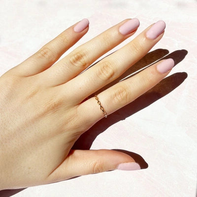 Shop The Lovery Oval Link Ring In Gold