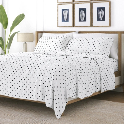Shop Ienjoy Home Dots Navy Pattern Sheet Set Ultra Soft Microfiber Bedding, Queen In Blue