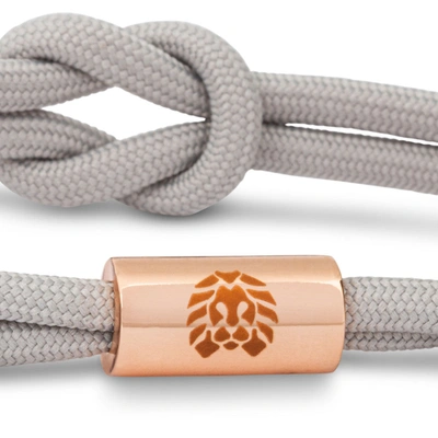 Rastaclat Original Hand Knotted Lotus Ii Adjustable Bracelet In Grey