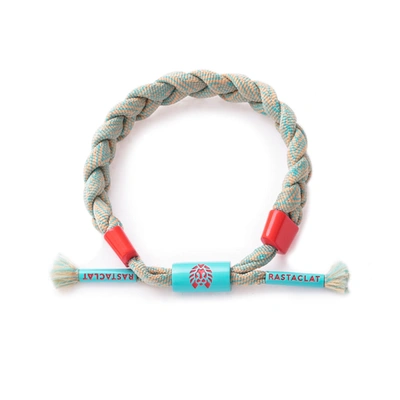 Shop Rastaclat Original Hand Braided Oasis Sand Adjustable Bracelet In Blue