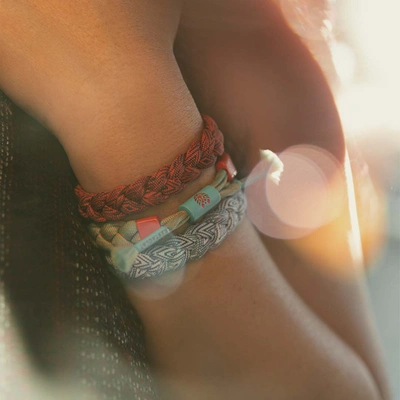 Rastaclat Original Hand Braided Oasis Sand Adjustable Bracelet In Blue