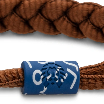 Shop Rastaclat Original Hand Braided Lead Forth Adjustable Bracelet In Brown