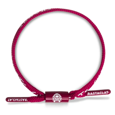 Rastaclat Original Hand Assembled Red Create Change Adjustable Single Lace Bracelet