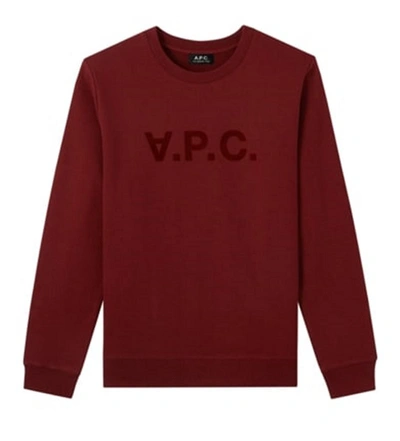 Shop Apc A.p.c. Sweatshirts In Bordeaux